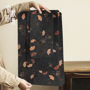 New Chinese Tea Mat Zen Tea Mat Waterproof Tea Towel Tea Table Mat Dry Tea Mat Kung Fu Tea Set Accessories Tea Fabric