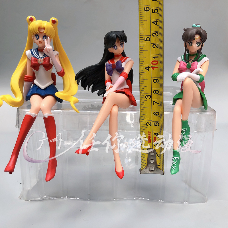 5pc Sailor&Moon Anime Figure Model Toys Sailor Mars Sailor Venus