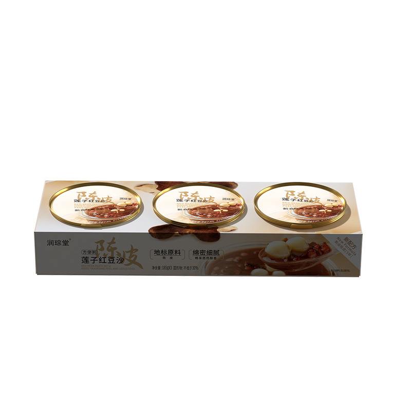 潤瑕堂陳皮蓮子紅豆沙185g * 3杯のインスタント朝食代食インスタント粥広式スイーツ|undefined