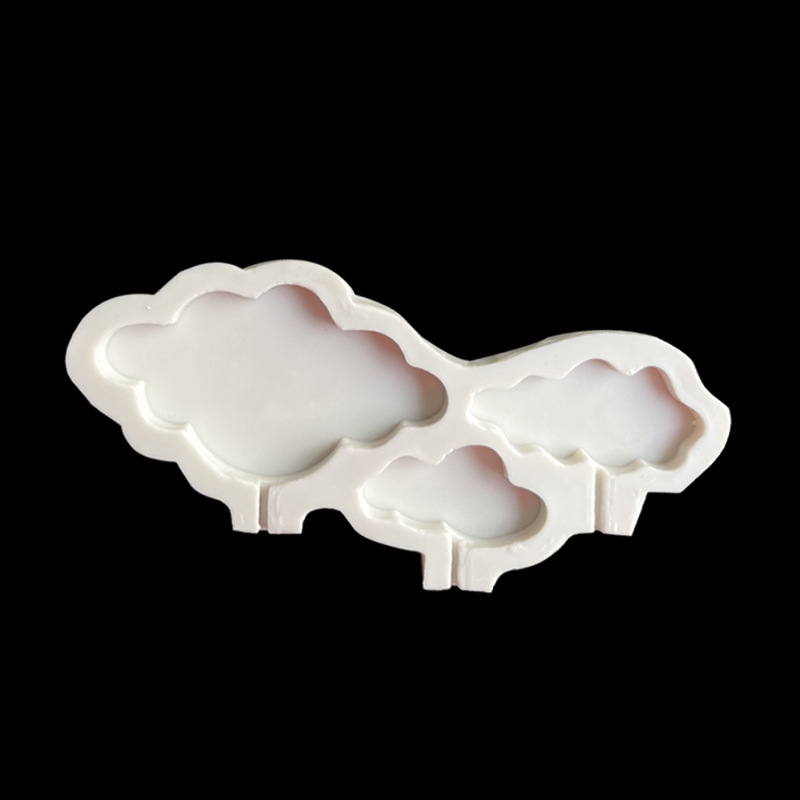 Nube globo de aire caliente Tarjeta de inserción molde de silicona decoración para hornear creativa Fondant molde de chocolate en stock al por mayor