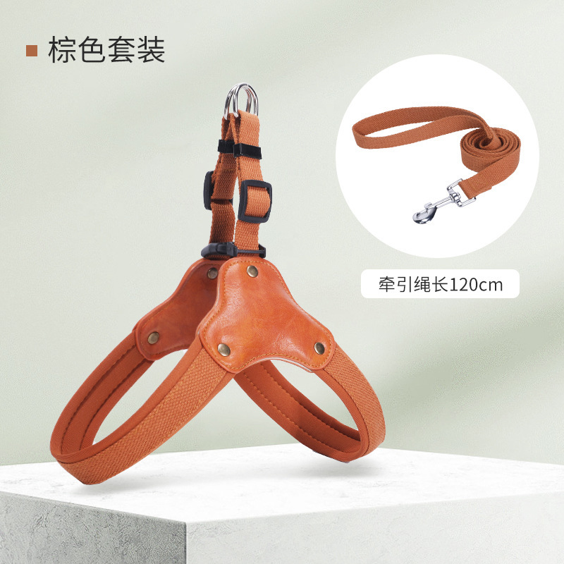 Cuerda de tracción para mascotas, cadena de perro ajustable para perros medianos y grandes, correa para el pecho para perros tipo silla de montar, productos para mascotas a prueba de explosiones