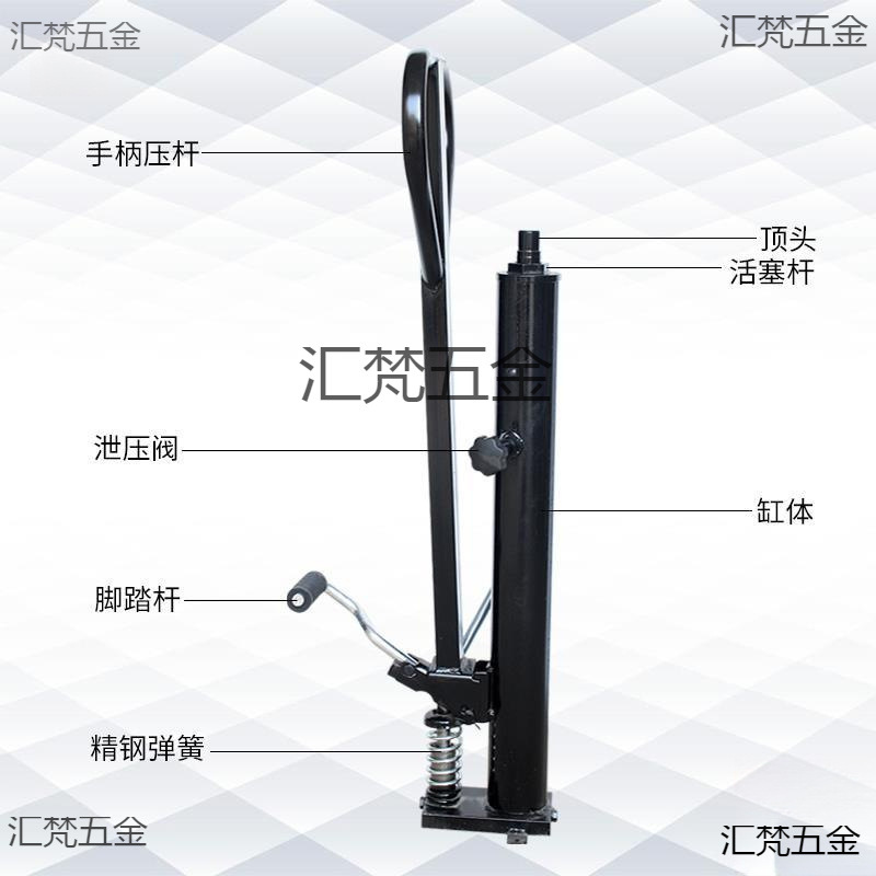 手动液压叉车油缸堆高车升高车油泵电动1吨叉车千斤顶升高油缸