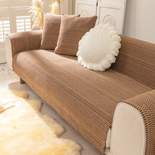 民族风老粗布沙发垫四季通用棉麻亚麻防滑坐垫沙发套罩巾春季客厅