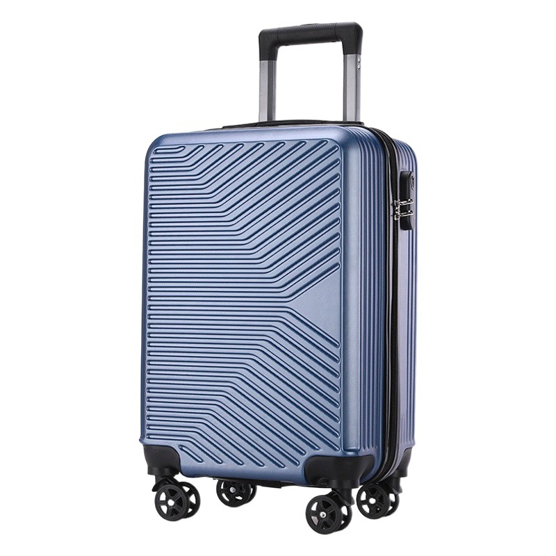 Maleta de viaje al por mayor de 20 pulgadas con ruedas universales silenciosas, estilo cremallera, candado con contraseña, maleta de mano de gran capacidad