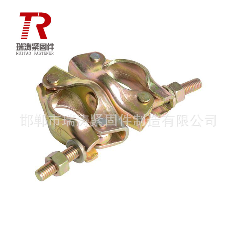 厂家供应 英式锻造新型钢板冲压旋转扣件 电镀彩锌 4.5mm Q235