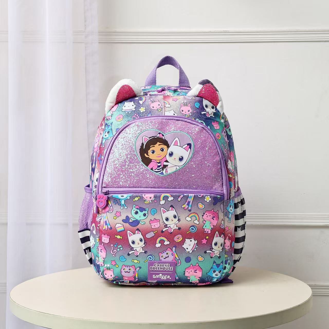 Mochila infantil australiana Smiggle caricatura multifuncional cremallera reductora de compresión mochila de la escuela primaria mochila bolsa ocio