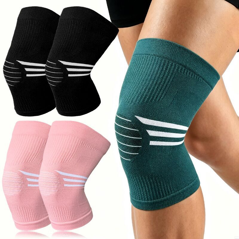 Plus-size lightweight knitted knee pads, light, breathable, non-slip sports knee pads, TEMU exclusive plus-size cold-proof running knee pads