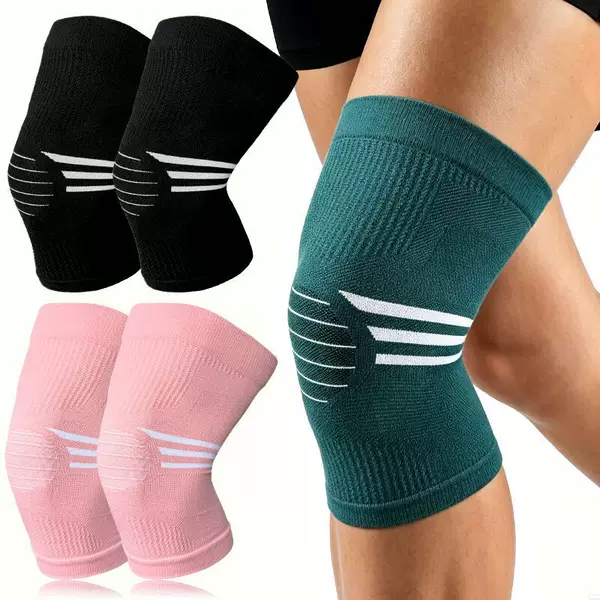 Plus-size lightweight knitted knee pads, light, breathable, non-slip sports knee pads, TEMU exclusive plus-size cold-proof running knee pads