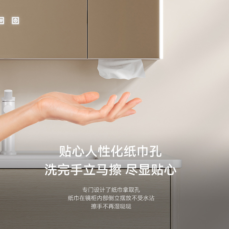 Multi-capas de madera sólida simple gabinete de baño combinación de cerámica una sola bañera de madera doble cajón lavabo lavabo doméstico