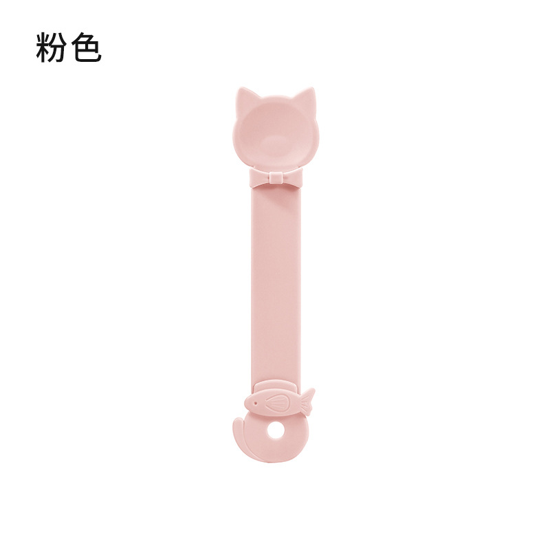 Alimentador de barras de gatos explosivo snack extrusor deslizante anti-derrame cucharas de alimentación especiales para gatos