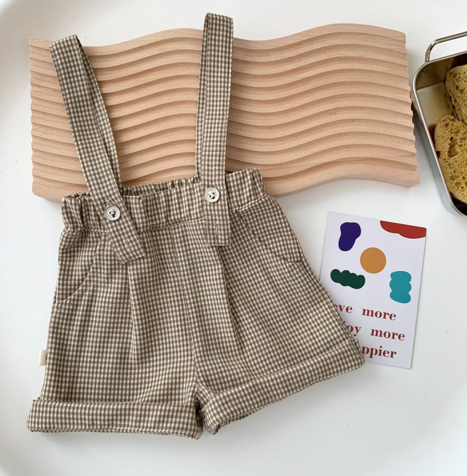 Camisa de manga corta para niños 0-6 años verano bebé moda arco camisa a cuadros camisa artística de niño CY901