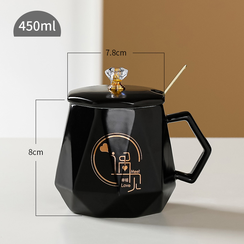 Taza de cerámica creativa, taza de oficina, taza de alto valor, taza de negocio, taza de marca de alta calidad, regalo de mano