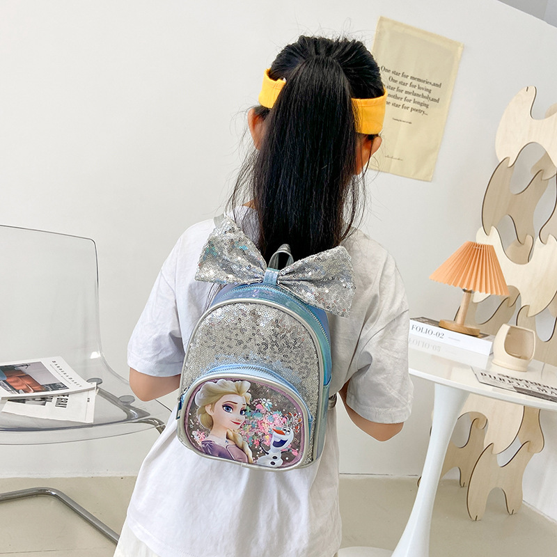 Mochila de niños nueva moda de dibujos animados bolsas de sequillas de viaje mochila pequeña mochila de niñas bolsas de princesa encantadoras