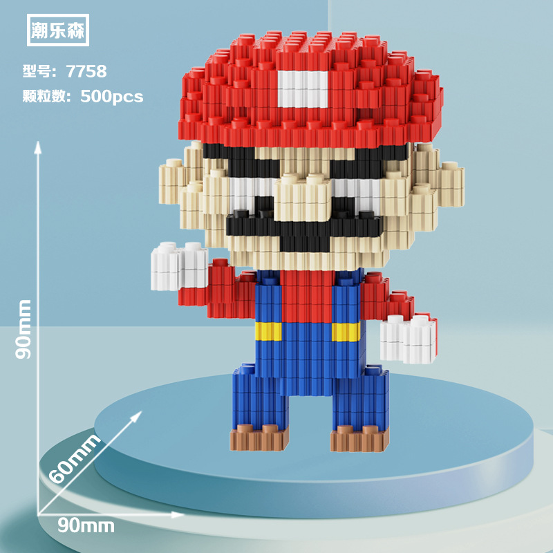 Noche puesto en el mercado de suministro al por mayor de partículas de diamante en miniatura bloques de construcción de juguete de montaje de partículas juguetes regalo educativo descompresión