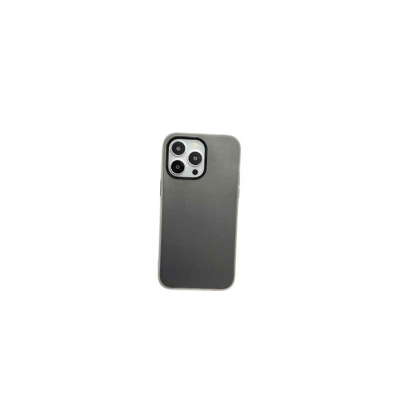 Jelly para iPhone17 ProMax, Apple 16 lujoso, negro esmerilado, estuche de protección para teléfonos móviles 15