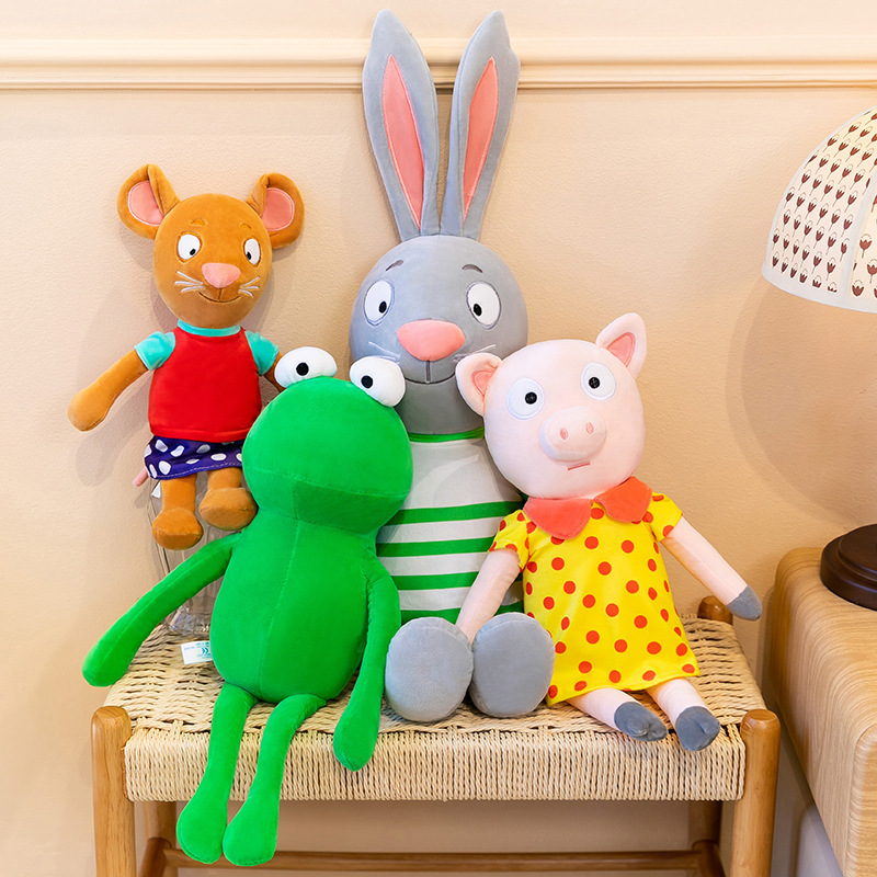 Percy and Pip Plush Toys, Same Style as the Mouse, Rabbit, Frog, and Pig Plush Toys, Comfort Doll, Sleeping Pillow