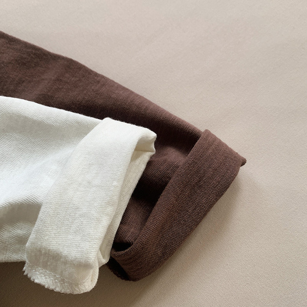 Bamboo cotton autumn children's long-sleeve for boys