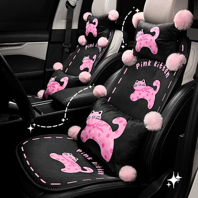 Seat cushion, seat cover, Creative Cartoon Car Warm Anti-Slip