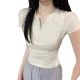 Modal Sports Summer Fitness Top Women's Half Zipper Slimming Sports Running Tight Yoga Clothes Short Sleeve