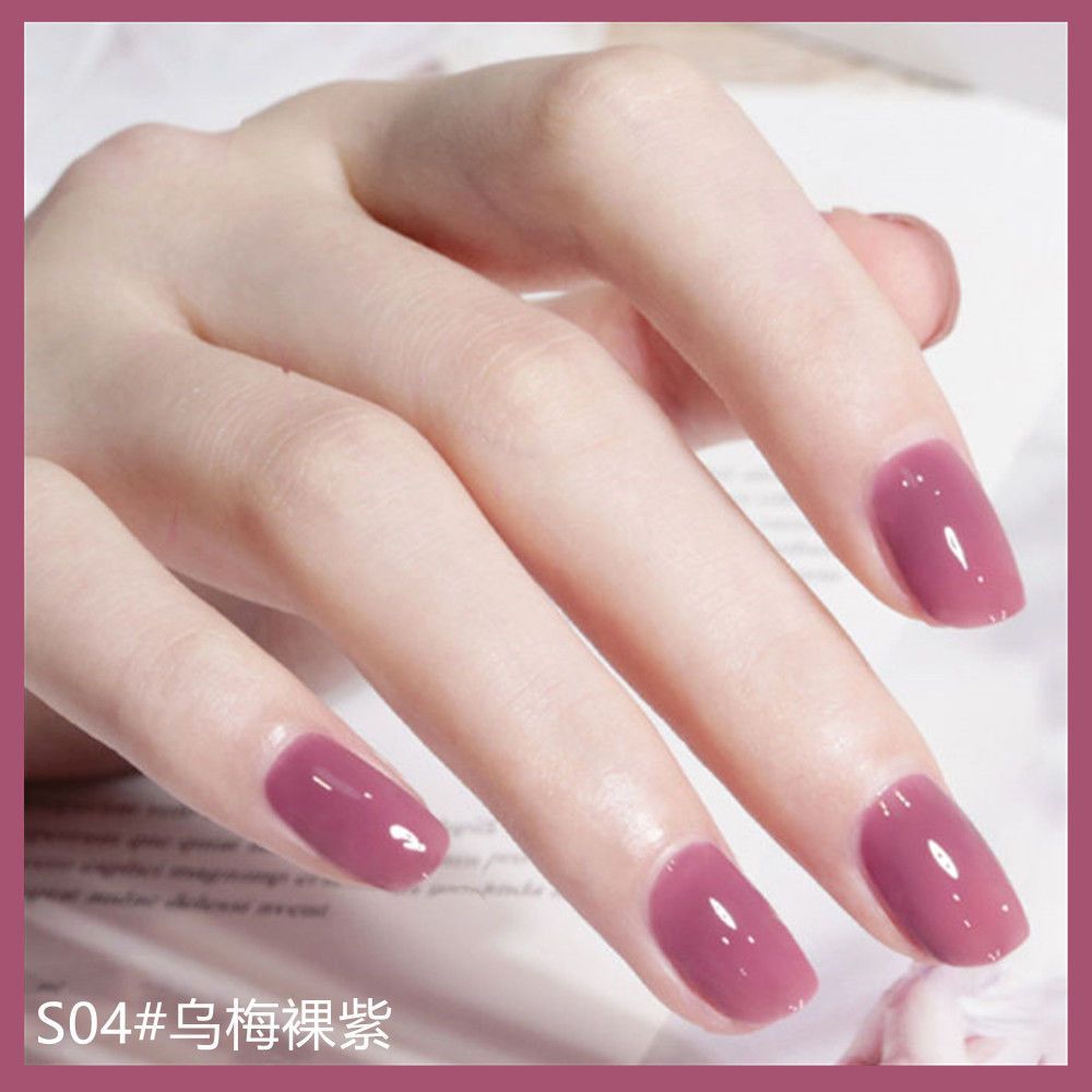 A base de agua de hielo blanco transparente desnudo esmalte de uñas hembra libre de horneado pelable sin lágrimas de secado rápido inodoro estudiante manicura traje