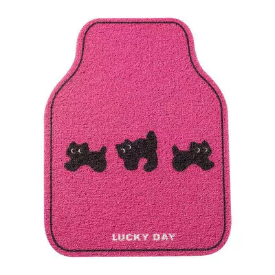 Universal Foot Pad: Universal Girls' Car Anti-Dirty Car - rose-red-kitten-48645cm-wire-ring-front-1-piece
