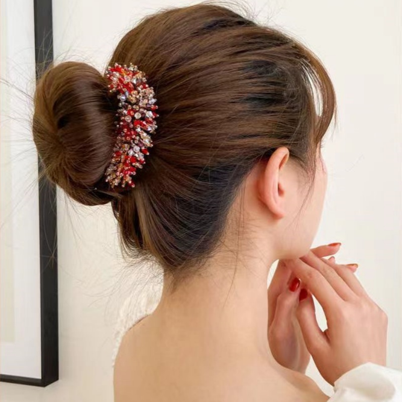 Clip per capelli con perle e cristalli per chignon da donna_voghion.com
