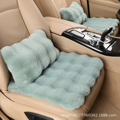 Rabbit Fur Plush Car Cushion Velvet Wool pad