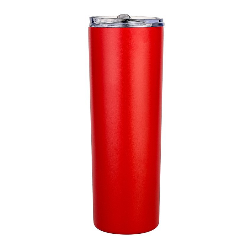 Comercio exterior creativo transfronterizo caliente sublimación recta flaca tumbler de acero inoxidable 304 taza de moda taza de agua 20OZ