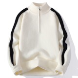 2026秋季圆领宽松厚款青少年腈纶针织衫运动风格长袖毛衣，男装针织衫/毛衣，星座614