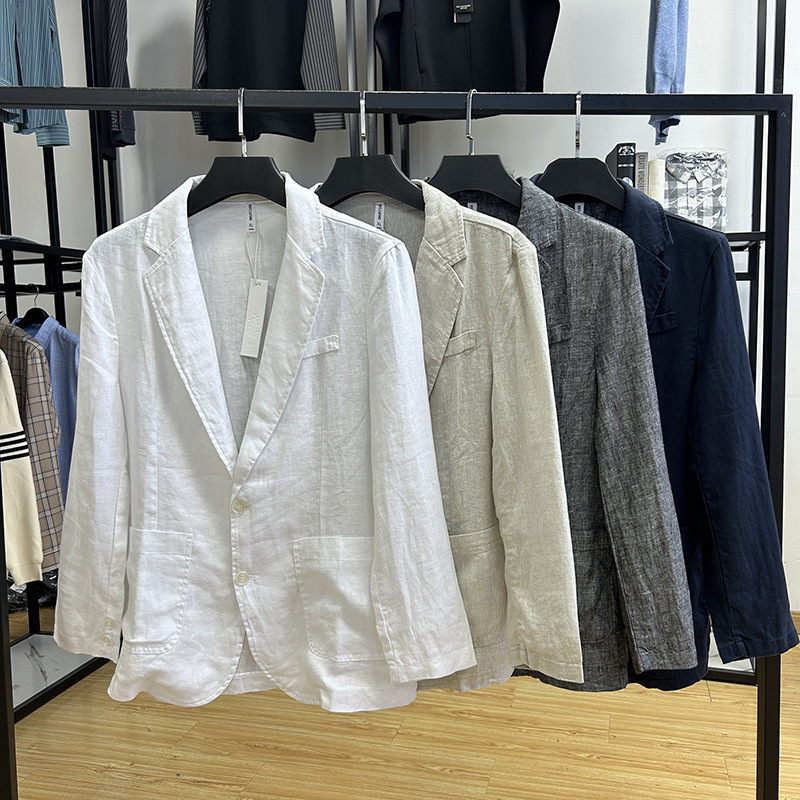 Foreign Trade Men's Clothing Without Tags -- Old Money Style Casual Versatile Men's Suit, New Spring and Autumn Slim-Fit Jacket