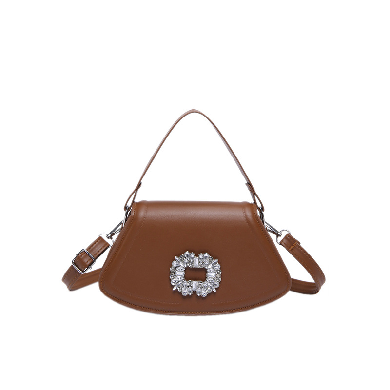 Bolsa pequeña para mujeres 2024 verano nuevo estilo de belleza de un solo hombro estilo de tendencia de textura exterior de color sólido bolso de asiento bolso