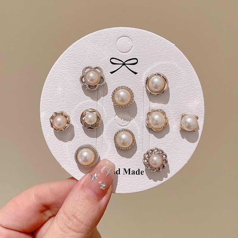 Collar anti-exposición Botón de pecho hebilla oculta artefacto sin costuras broche de perlas invisibles pin femenino pin fijo ropa