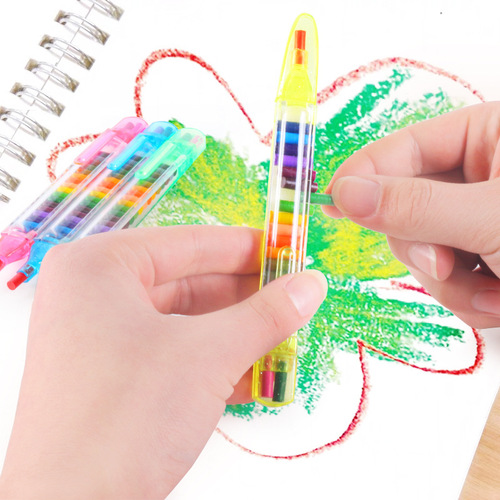 Cross-border creative rainbow pens, coloring brushes, children's diy color pen set, art graffiti, 20-color painting crayons