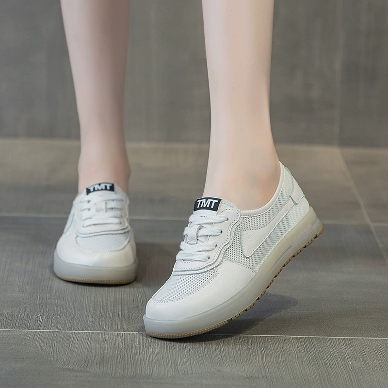 2024 весна и лето новая говяжья сухожилия, полые женские туфли