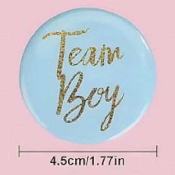 Плашка(значок) команды Baby Shower для мальчика и девочки, значок рождения пола