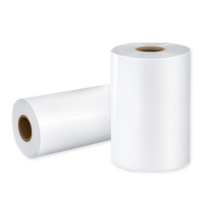 PE película termorretráctil botella de agua cartón bebida película termorretráctil boca de botella película termorretráctil transparente de alta tenacidad 550