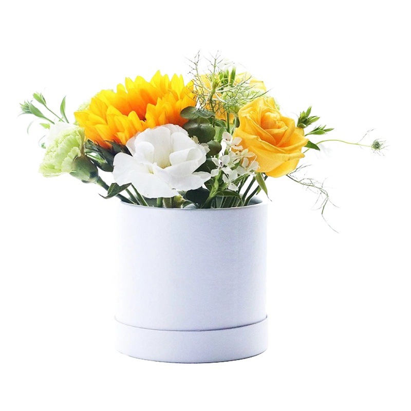 Cubo para ramos de flores, cubo DIY para floristería, materiales para floristería, caja de embalaje para tulipanes pequeños, mini cubo para ramos de flores, cesta de flores.