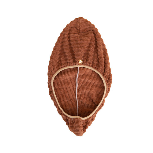 Coral velvet dry hair hat wholesale dry hair hat for women thickened turban super dry hair towel Jie Ni skin wide stripes dry hair