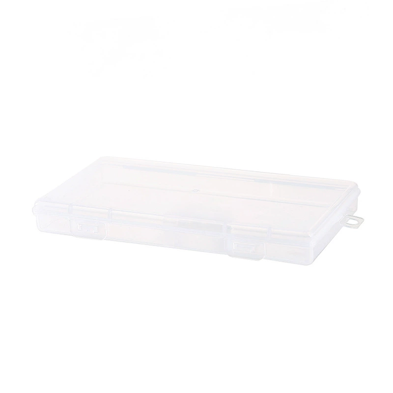 Rectangular transparent plastic storage box, cards, dustproof sticker