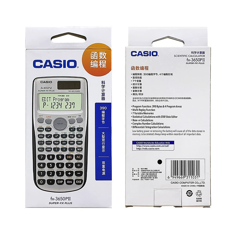 Casio FX-3650PII scientific programming computer engineering statistical professional calculator