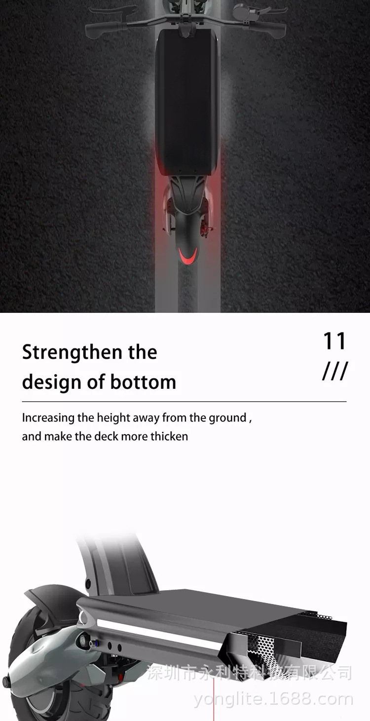 Factory direct sales 8.5 inch dual-drive 2000W electric scooter folding adult off-road two-wheel lithium battery electric vehicle