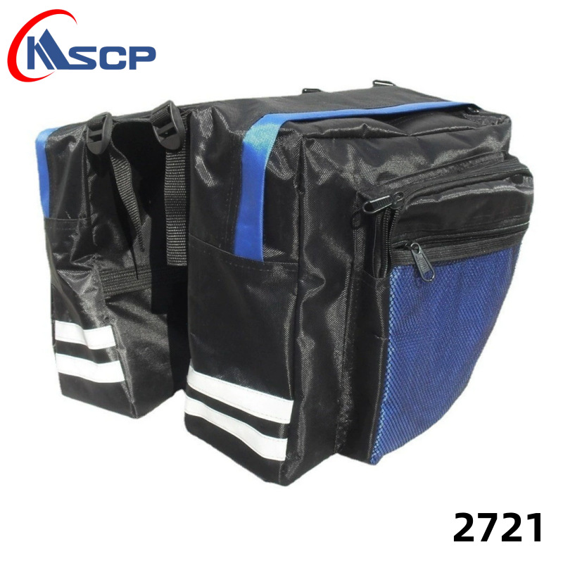 Bicicleta estante trasero bolsa bicicleta de montaña de dos paquetes bicicleta trasera doble paquete bolsa de sillín al por mayor bolsa de coche