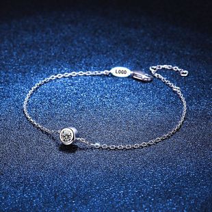 Anniversary custom diamond bracelet | qixi festival engraved luxury 18k gold bracelet