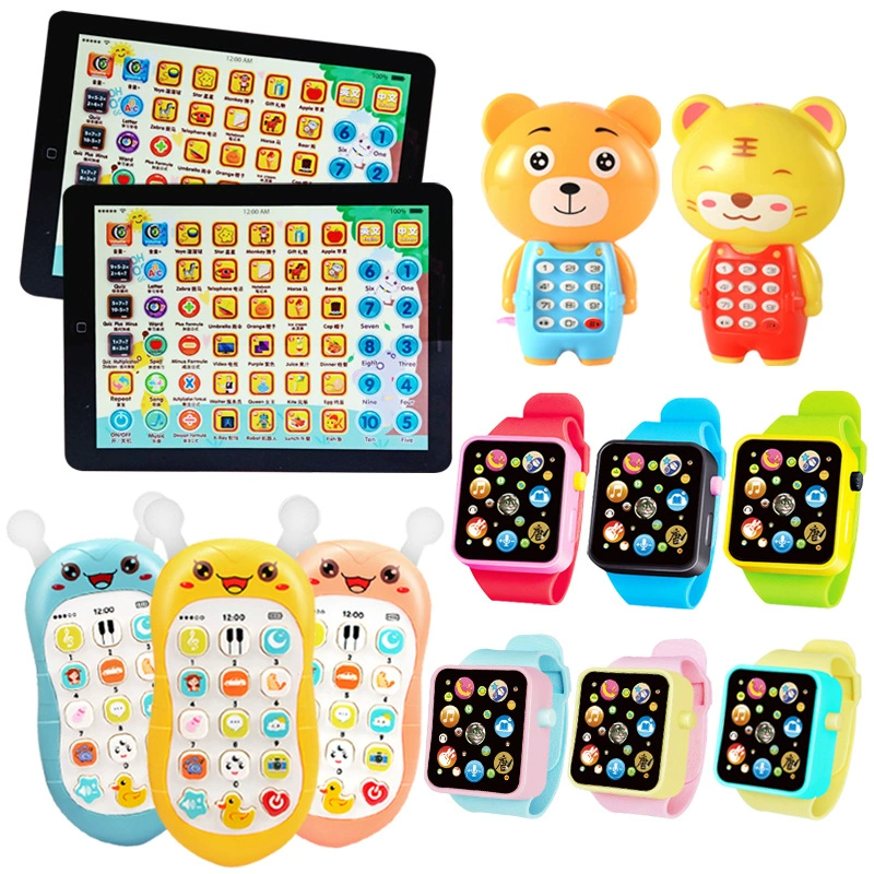 Touchscreen learning watch and music toy phone, sync with phone, early education, lightweight