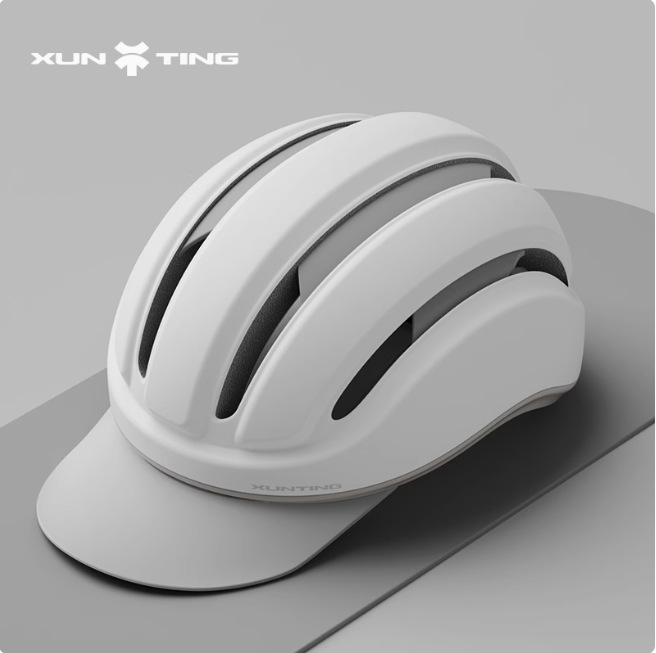 Twilight white [ice silk lining detachable sun hat eaves]