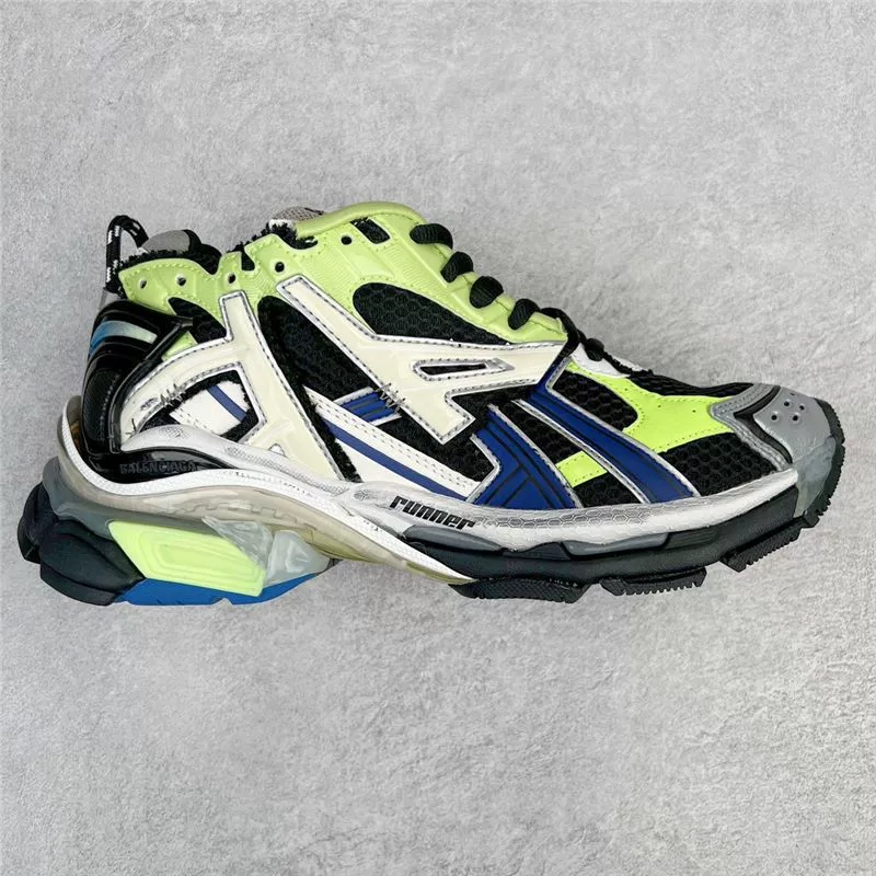 Original label, original box, pure original B family daddy shoes, Paris seventh generation jogging shoes, RUNNER, distressed, heightening sneakers for men and women