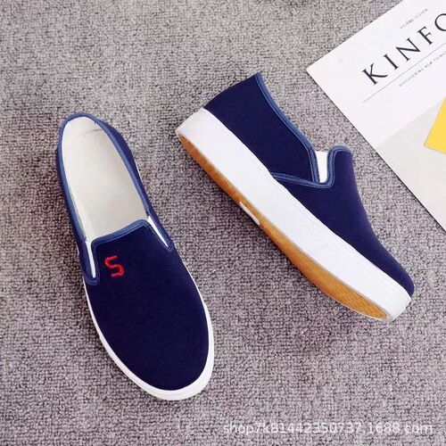 New Student Old Beijing Clogs Cowhide Sole Women's Canvas Sports Anti-Slip Durable Lightweight Cloth Shoes