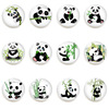 Cute fridge magnet, glossy crystal, magnetic sticker, decorations, Amazon, panda, 25mm