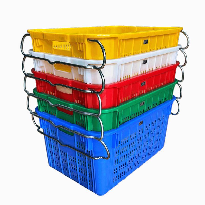 加强塑料水果箩铁耳周转菜筐水果蔬菜配送塑料周转箩筐周转框