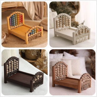 Children's Photography Props Newborn Original Hundred Days Crib White Shooting Rainbow Bed Props Bed Rainbow Photo Bed